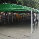 Should push-pull tents be put away when not in use?