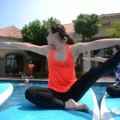 Gymnastic wholesale inflatable yoga mat: water yoga advantages