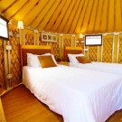 What about giant inflatable yurt hotel accommodation experience?