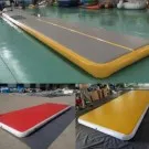 Inflatable gymnastics air mat for home or professional use