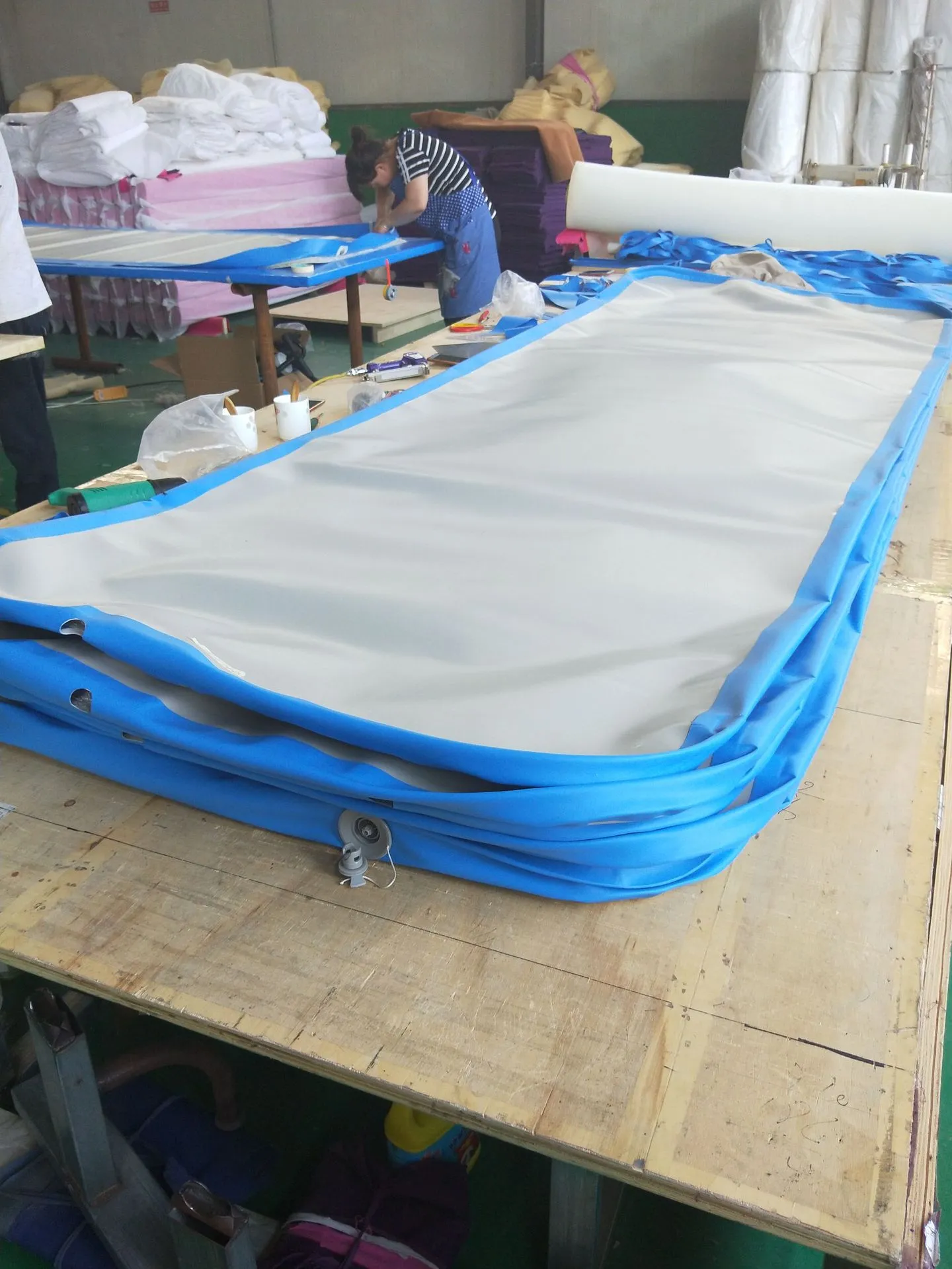 Square Mobile Inflatable Water Park Popolar Project