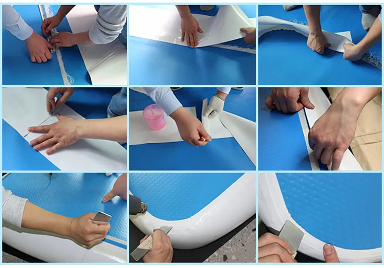 Sensory integration training parent-child games on inflatable gym mats