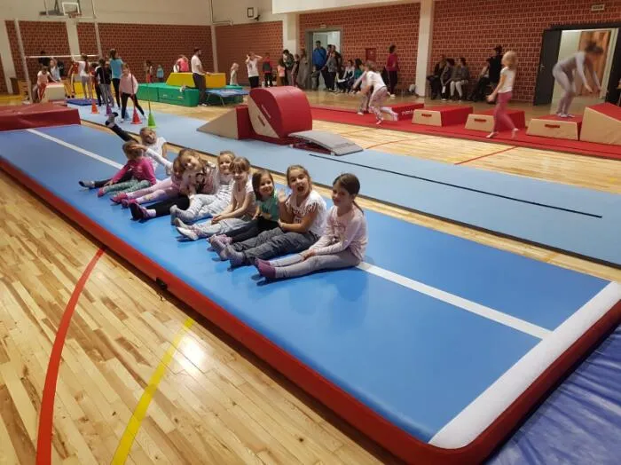 What's The Step  On Crotch Training On Inflatable Gymnastic Mat