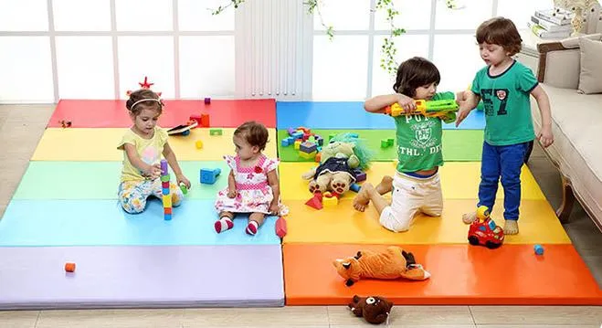 double folding rainbow play mat for sale.webp