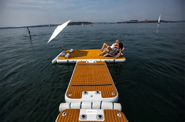 inflatable yacht dock floating platform