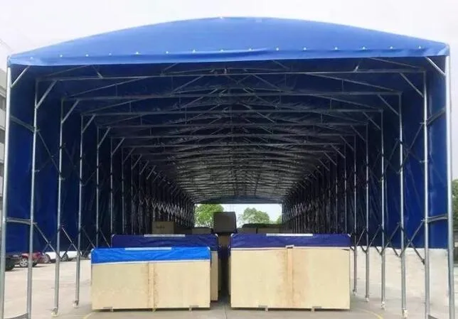 large mobile warehouse tent