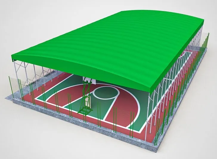 mobile basketball field tent