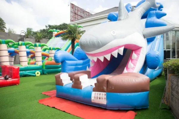 shark themed bouncy castle