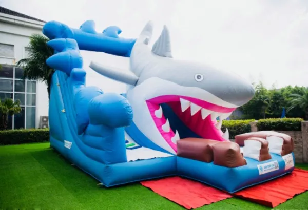 Children's shark bouncy castle