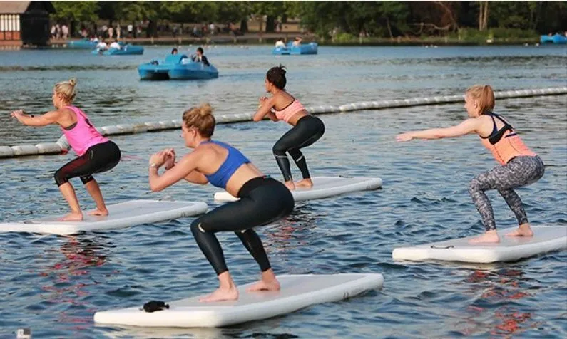 travel yoga mat floating mat on water