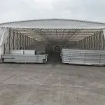 Large white push and pull tent best price