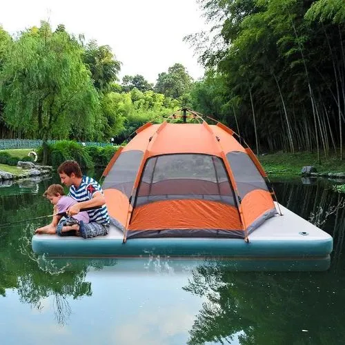 
inflatable floating platform