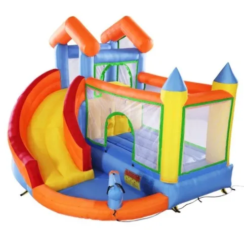 inflatable jump house with water slide for sale