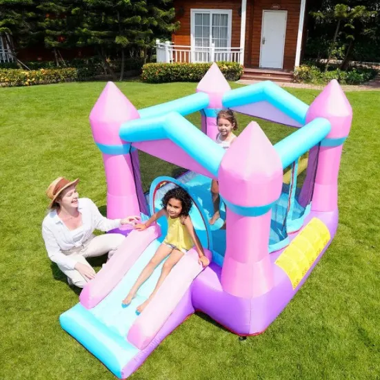 Small family birthday party bouncy castle