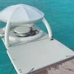 Anti-sunburn Water Floating Platform rest as swim bed