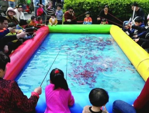 inflatable fishing pool children fairyland